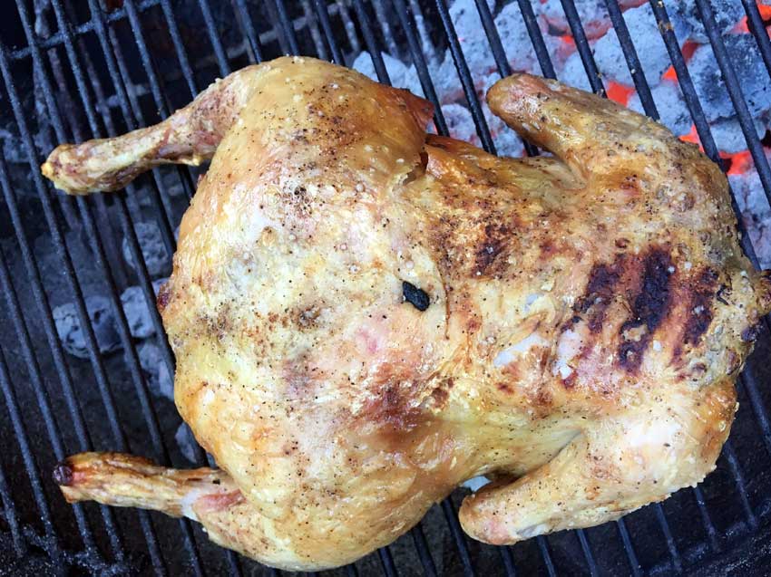 Opskrift: Helstegt kylling på grill