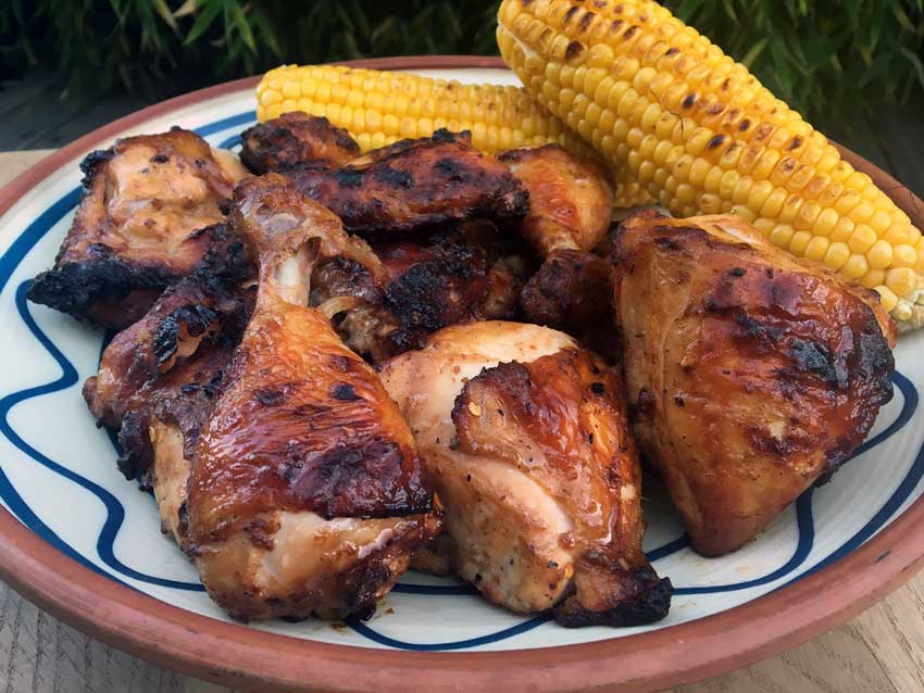 Saftig kylling på grill den særlige sød-salte BBQ-marinade
