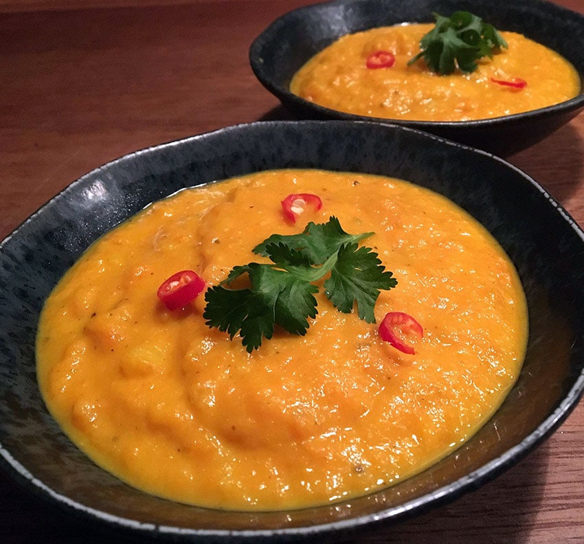 Opskrift: Spicy gulerodssuppe