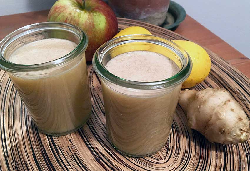 Opskrift: Hjemmelavet juice af jordskokker og æbler