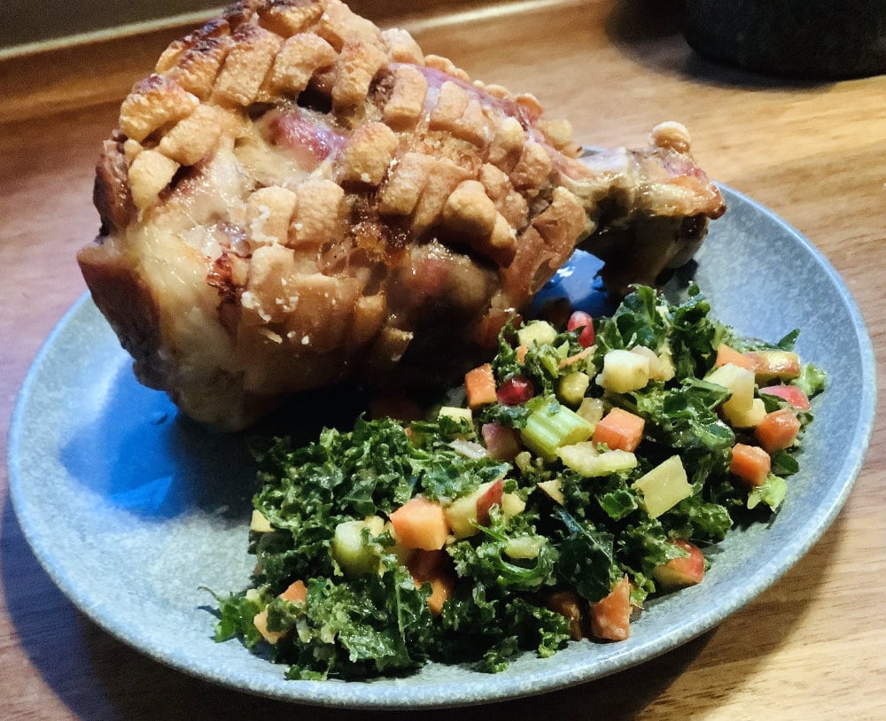 Opskrift: Sprød svineskank – knusprige Schweinhaxe