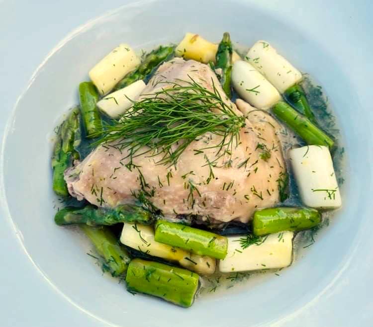 Opskrift: Høns i asparges (slankemad)